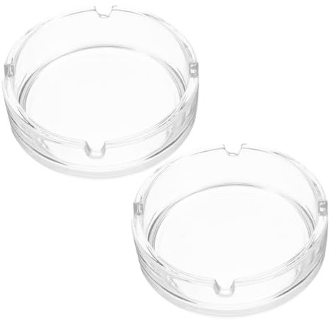 ABOOFAN 2piezas Ceniceros De Mesa De Cenicero De Portátil Para Decoración De Mesas El Hogar Oficina Resistente Para Interior y Exterior