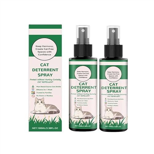 Katzenschreck Spray, Natürliches sicheres Katzenschreck für drinnen und draußen, sichere Abschreckung für Innen- und Außenbereich, zum Schutz von Möbeln (2)