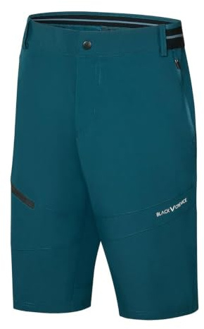 Black Crevice Vandringsshorts för män I vandringsshorts korta I utomhusshorts I vattenavvisande och snabbtorkande I slitstarka och ventilerande, 55 – Petrol, 3XL