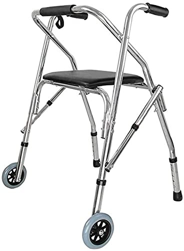 gångram, Gångstativ Gånghjälp Gånghjälpmedel Remskiva Bärbar Fällbar Äldre -Skid Justerbar Aluminium Standard s Längtar efter