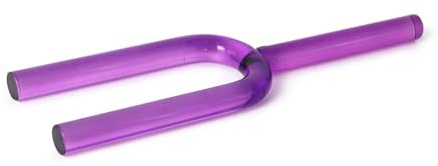 Lila natürliche Quarzkristall-Klanggabel – 7 Töne (C bis B), 16 mm Heil-Stimmgabel for Yoga, Meditation und Klangtherapie(440hz,G)