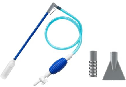 CasaNexa Aspiradora de Sifón para Pecera - Cambiador de Agua con Filtro 1.7m (66.9 Pulgadas) para Acuarios Pequeños