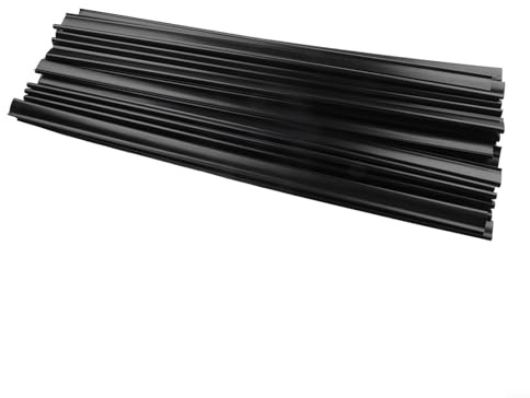 Feegow Above Ground Pool Flat Coping Strips For Overlap Liners, 24 Inch Black PE Replacement Parts With Rounded Edges To Protect Liner From Tears And Scratches(C)