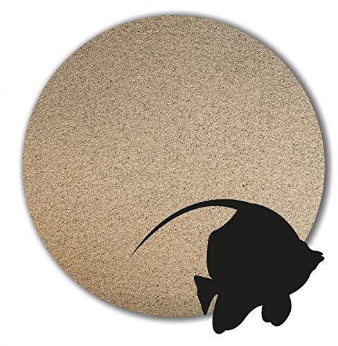 Anbobo 12,5 kg Aquariumsand Aquariumkies Natur beige gerundet und feuergetrocknet 21 Körnungen (0,1-0,3 mm)