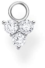 Thomas Sabo boucle d'oreille unique pendentif pierres blanches argent argent sterling 925 EP008-051-14