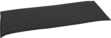 OUTLIV. 3-Sitzer Bankauflage aus Polyester, 148 cm x 48 cm x 6 cm, Anthrazit, Polsterauflage für Ihre Gartenbank