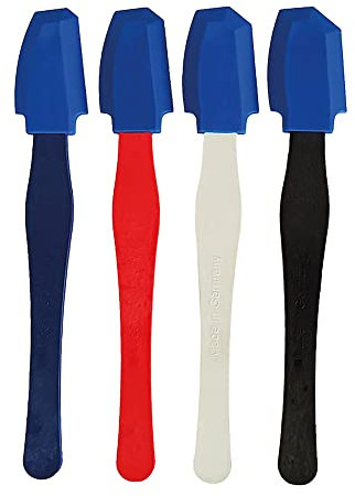 Karl Dahm Fugenabzieher & Fugenglätter 4er Set – Profi-Werkzeug für Fenster & Türen – Ideal für enge Stellen – Extra stabil – Silikon-Fugenwerkzeug für präzises Abziehen & Glätten