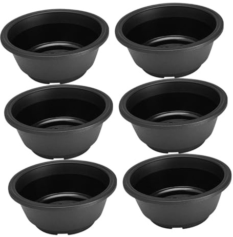 TOPBATHY 6Pezzi Vasi da per Piante Contenitori per Giardinaggio con Drenante Vasi Decorativi e Ufficio Resistenti e Duraturi