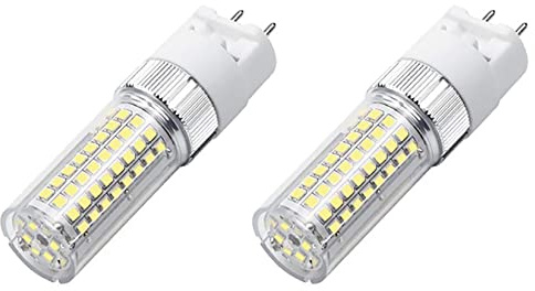 G12 LED Light Bulb 20W Mini Corn Lamp with G12 Bi-Pin Base 180W Halogen Bulb Equivalen for Chandeliers Ceiling Fan Pendant Light 4000K Neutral White AC100-277V 360 Angle 120SMD2835 LED Chips Pack of 2