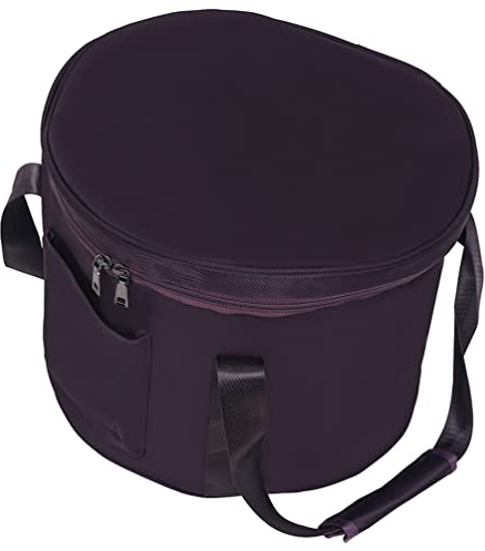 Vaguelly Singing Bowl Carrying Case Crystal Singing Bowl Carrying Case Bag 12inch Sound Healing Instrument Travel Bag For Sound Healing and Meditation Purple