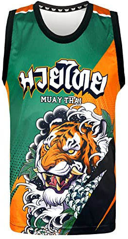 Tuff Sport Tank Top Muay Thai Boxen Weste Top Workout Shirt Ärmellos Gym Fitness Training, Tuf-tt107, XXL
