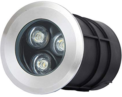 WZYJLyds Bodeneinbaustrahler schwimmbad 1W/3W IP68 wasserdicht bodenleuchten aussen led 12V&24V Sicherheitsspannung for Treppen, Terrassen, Gänge, Schwimmbäder(Warmweiß,75x100mm(24V))