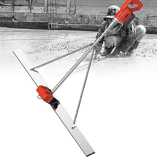 LTSRLL Attrezzo Vibrante massetto Elettrico Lavorazione del calcestruzzo, 6000 Giri/min 150cm utensile Vibrante per Finitura calcestruzzo con Lama, Cemento per massetto Elettrico Senza Fili