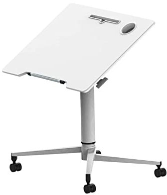 POCHY Betttische Überbetttisch, Steh-Rollpult für Laptop, höhenverstellbarer mobiler Computer-Laptop-Wagen mit Rädern für Zuhause, Büro, Schule luxuriös