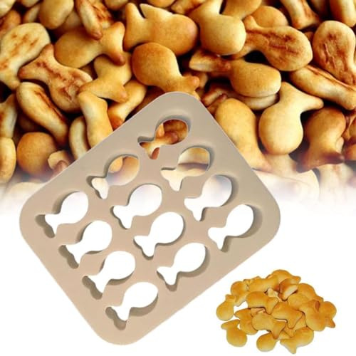 HFLWYWD Mini-Goldfisch-Ausstechform, Fisch-Form, Backform für Fondant, Schokolade, Zucker, Ton, Eis, Harz, Seife, Goldfisch-Knacker, Keksausstecher, Mini-Fischform, gute Form