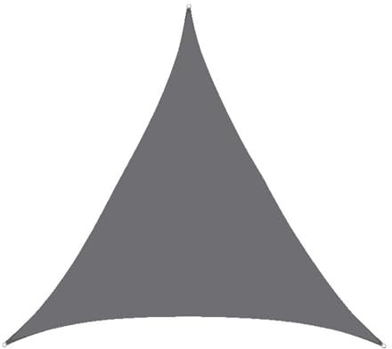 Wttfc Grigio,5x5x5m,Vela Ombreggiante Triangolare Tenda Parasole, Traspirante, 95% Protezione UV, Tenda a Vela Parasole Impermeabile, Tenda da Sole Parasole per Giardino, Patio, Pergola