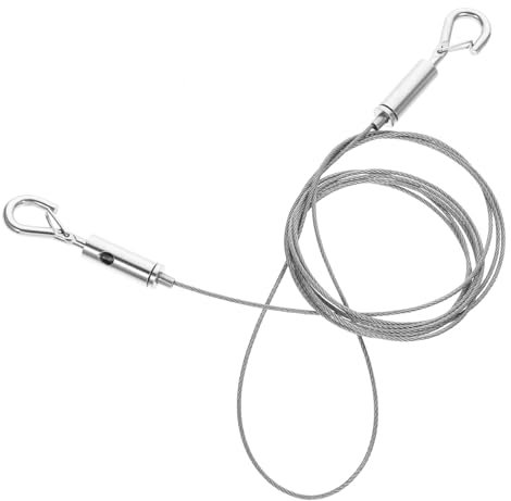 WATIIFUFU Bilderrahmen Aufhängewire Für Bilder Verstellbare Drahtseile Mit Schlaufen Für Wanddekoration Fotogalerien Und Kunstwerke Installieren Vielseitig Einsetzbar