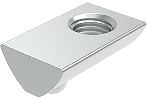 Fath Nutensteine M6 einschwenkbar passend zu Item Profil 40x40 Nut 8 - Nutenstein mit Federkugel, Stahl verzinkt - 10 Stück