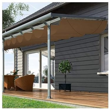Toile d'ombrage rétractable pour auvent extérieur, pergola, auvent de jardin, personnalisable, 1,2 x 11 m