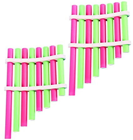 Yardwe 2satz Selbstgemachte Panflöte Aus Kunststoff Und Metall Leichte Musikinstrumente Für Junge Mädchen Wissenschaftliches Experimentierspielzeug Für Ausbildung Und Innen-