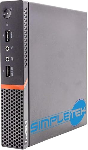 SIMPLETEK - Mini PC con processore i7 6th gen 64GB RAM SSD 120GB | Windows 11 Professional | Computer fisso Tiny | 2 X DisplayPort (Ricondizionato)