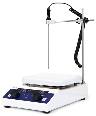 Agitateur Magnétique Numérique, Table De Laboratoire, Mélangeur À Plaque Chauffante Sur Pied, Grand Volume 10l, 10 À 2000 Tr/min, Équipement De Laboratoire De Chimie