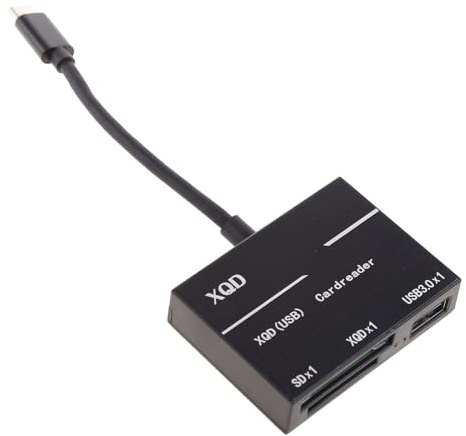 XQD - Lector de tarjetas Hub 2.0 de segunda lectura, 3 tarjetas para marca USB para memoria de cámara
