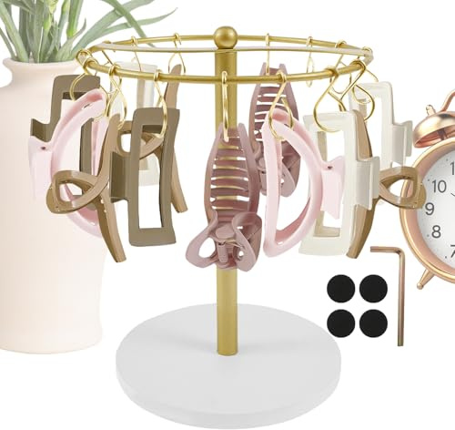 Generisch Haarklammer Halter Und Organizer | Klammer-Haarklammern Aufbewahrung Haaraccessoires Organizer - 16 Haken Aufbewahrung Für Bad Schlafzimmer Wohnheim Damenschmuck Schreibtisch