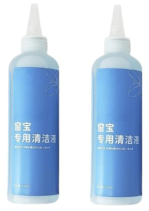 Solución limpiacristales de 230 ml, compatible con Ecovacs Winbot W2 Omni/ W2 Pro Omni/ W2 Pro/W1/W1 Pro/ W1S/Mini, líquido de limpieza for robots.(2PCS)