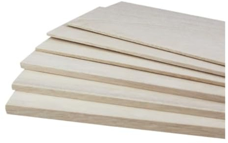 planches Blocs en bois brut, Lot de 5 panneaux placage en bois camphre, 200 x 100 mm, épaisseur 3-15, for bricolage(15mm)