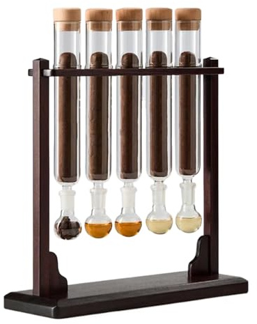 Zigarren-Humidor mit Hygrometer, luftdichte Versiegelung, Sichtfenster, einfaches Nachfüllen, Ausstellungsröhrchen, Luftbefeuchter, für Zuhause, Büro, Schreibtisch, Reisen, Automobil, Haus