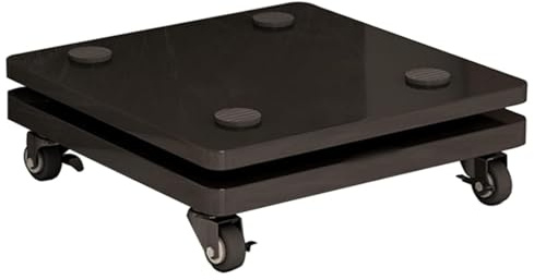 Supporto per altoparlante con base di isolamento subwoofer e rotelle universali, per casa, ufficio, cinema e sale da concerto, 2 piani