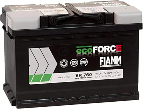 FIAMM VR760 Batteria Auto eco-FORCE AGM START&STOP 70Ah 760A