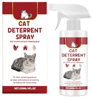 Spray para Gatos,Spray Antiarañazos Gatos,Sprays Ahuyentador de Gato Que Rascan,para Disuasión de Arañazos para Gato,120ML