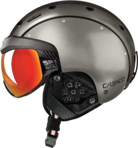 Casco SP-6 Visierhelm Snowboardhelm, Farbe:Dunkelsilber, Größe:S (52-54cm)