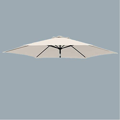 Green Bay Replacement Fabric Garden Parasol Canopy Cover for 3m 8 Arm Parasol - Cream