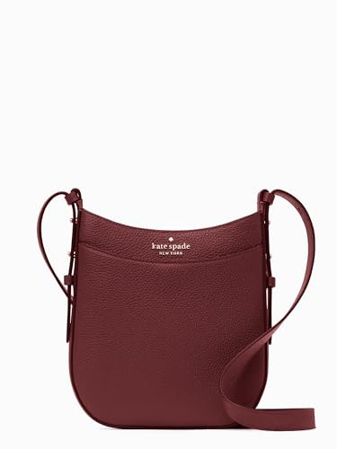 kate spade new york Leila Pebbled Leather North South Crossbody, BlackBerry Preserves, Blackberry Preserves