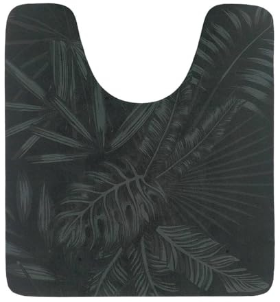 Tendance - Tapis Contour WC Absorbant Souple 45x50cm - Essential Nature - Salle de Bain - Tapis