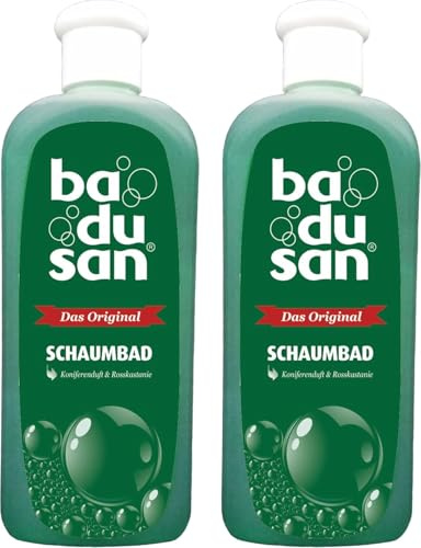 Badusan Schaumbad Original 2er Pack (2 x 500 ml) – Pflegebad mit langanhaltendem Duft & reichhaltigem Schaum – Entspannendes Schaumbad für tägliche Pflege (3)