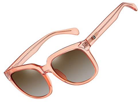 DUCO Retro Polarisierte Damen Sonnenbrille 100% UV400 Schutz Outdoor Brille für Fahren Golf Angeln 2148 (Orange)