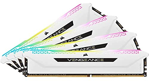 Corsair Vengeance RGB Pro SL 64Go (4x16Go) DDR4 3200 (PC4-25600) C16 1.35V - Blanc