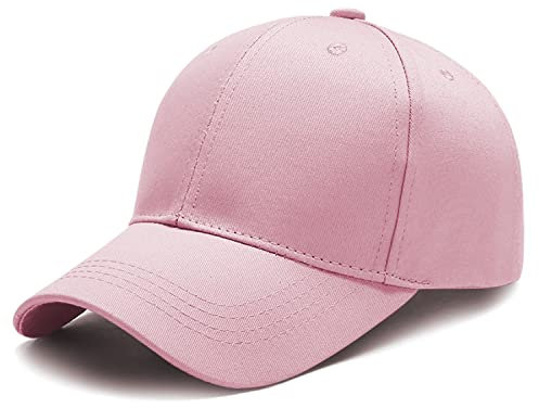 Breampot Baseball Cap Herren Damen Unisex Kappe Verstellbar Baseboard Baseballkappe Mütze Outdoor Baseballkappe (Rosa)