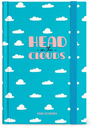 Legami - Kalender 16 Monate Tagesplaner, Medium, 2022/2023, 12 x 18 cm, Thema Cloud, aus FSC®-zertifiziertem Papier, von September 2022 bis Dezember 2023, weißes Papier 80g/m²