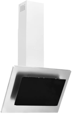 vidaXL Dunstabzugshaube 60 cm Edelstahl und Hartglas Silbern