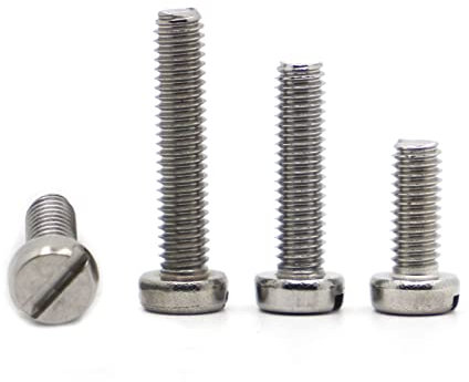 10–50 Stück Edelstahl-Schlitzkopfschrauben M1,6, M2, M2,5, M3, M4, M5, Schlitz, Spalte, runde Käsekopfschraube, Bolzen GB65 (Color : 6mm, Size : M4 20pcs)
