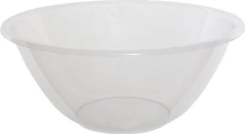 K5 Mixing Bowl Clear Plastic 4L Mixing Bowl 10''/25cm, Idea for Baking, Mixing ect| Microwave and Dishwasher Safe