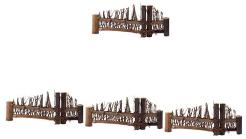 TOPBATHY 4 Stück Sashimi Zaun Ornamente Miniatur Rand Aus Holz