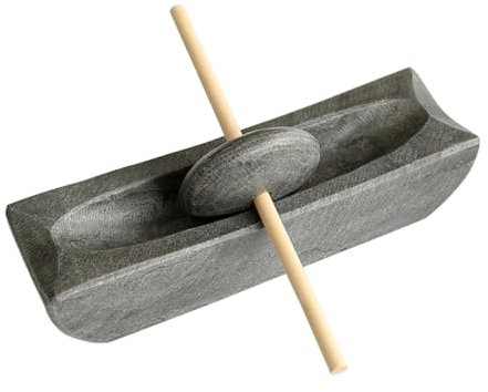 predolo Ensemble de Presse-ail, Petit Rouleau En Pierre et Pilon, Ensemble de Moulin à épices pour Broyer Le Thé, Les Gâteaux
