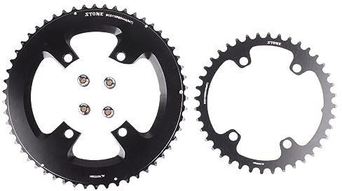 MAYANGYANG Kettenblatt 110bcd Kettenblatt Doppel-Rennrad rund 52 36T 53 39T 54 40T 50 34 48 33T Kettenblatt 38 ZäHne(Round 54-40T)