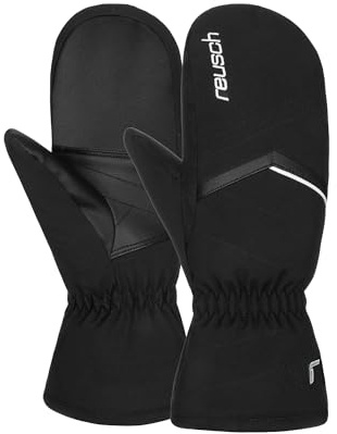 Reusch Marisa Mitten Manoplas de Mujer, Negro-Blanco, 6.5